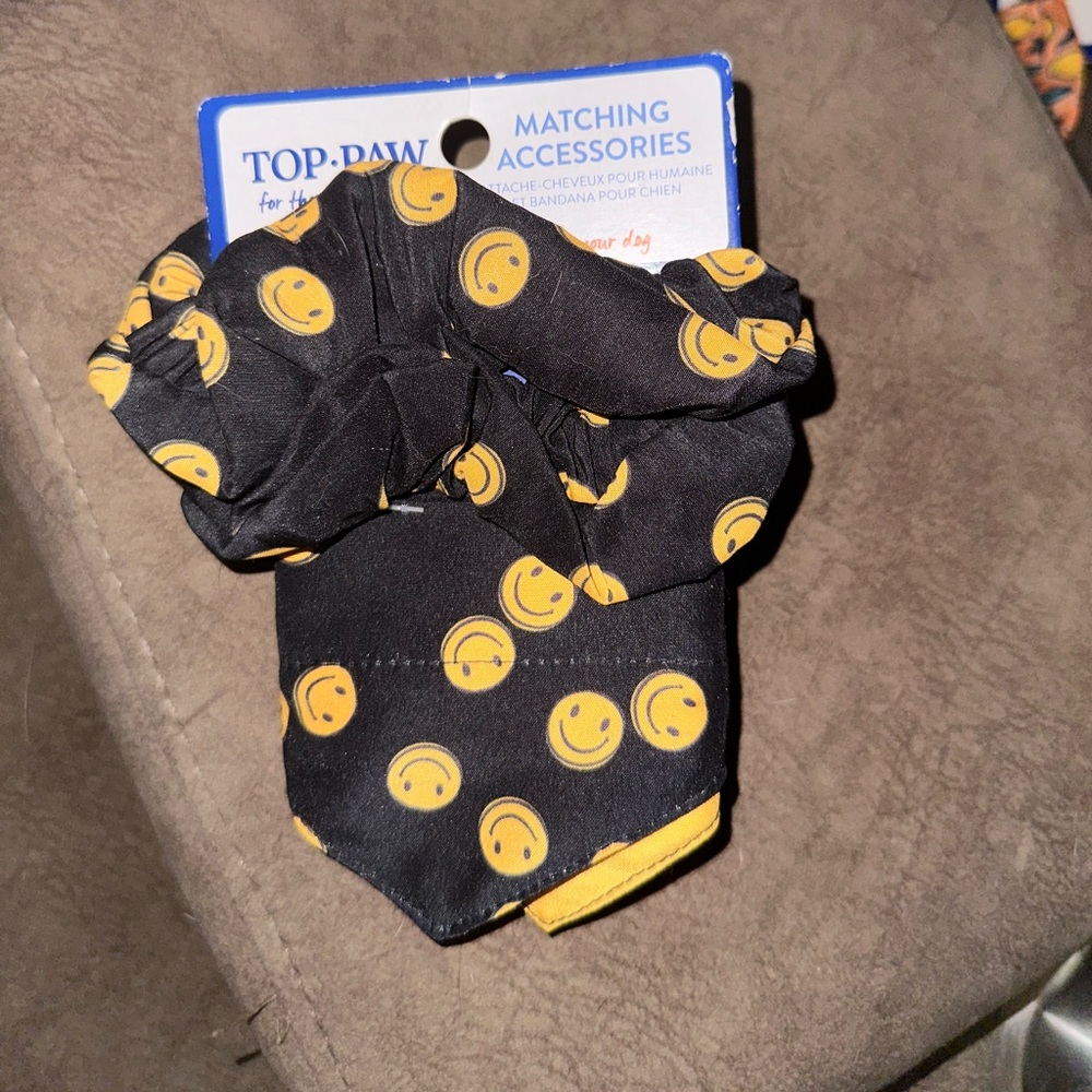 Top paw matching hair accessories and bandana for you and your dog or cat!